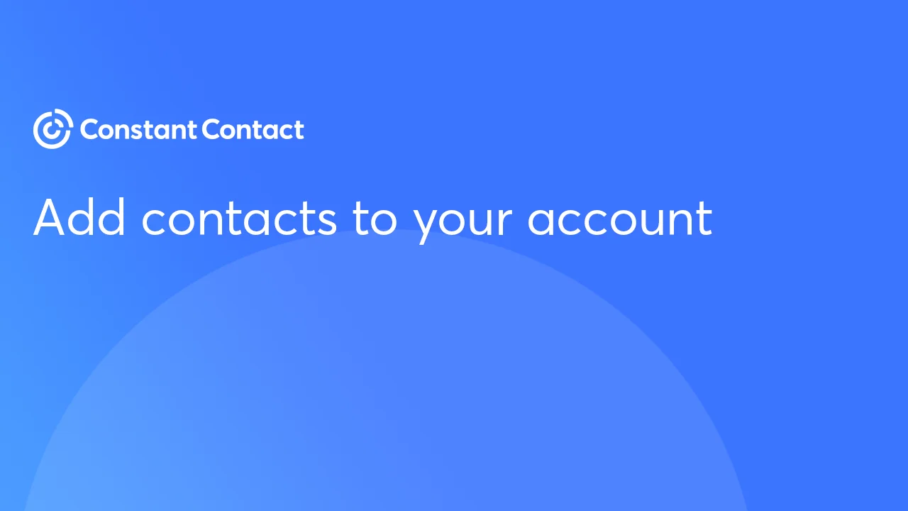 How to Export Contacts in Constant Contact